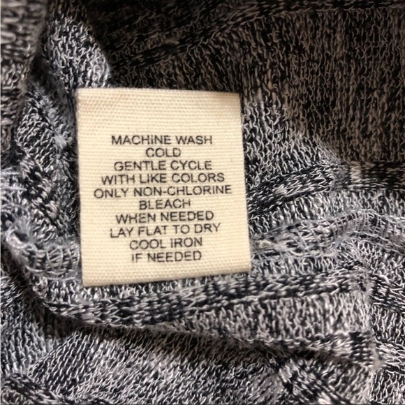 No Comment NY.LA Knit LeighWeight Gray White Long Sleeve Sweater Dress Junior L - Picture 7 of 8